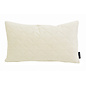 French Velvet Creme Kussenhoes | 30x50 cm | Velvet/Polyester