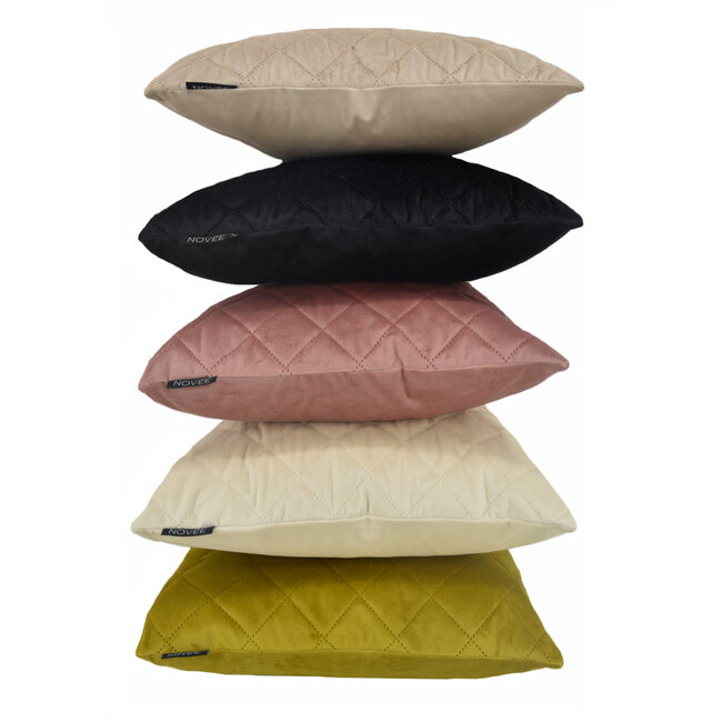 French Velvet Beige Kussenhoes | 30x50 cm | Velvet/Polyester