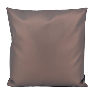 NOVÉE Metallic Matte Bronze | 45 x 45 cm | Kussenhoes | PU Leder