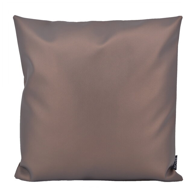 Metallic Matte Bronze | 45 x 45 cm | Kussenhoes | PU Leder