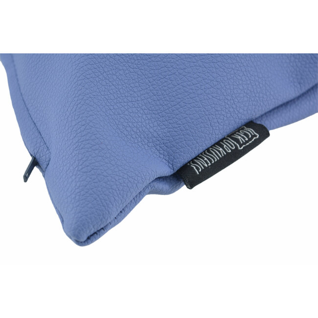Arizona Blauw Kussenhoes | 45x45 cm | PU Leder