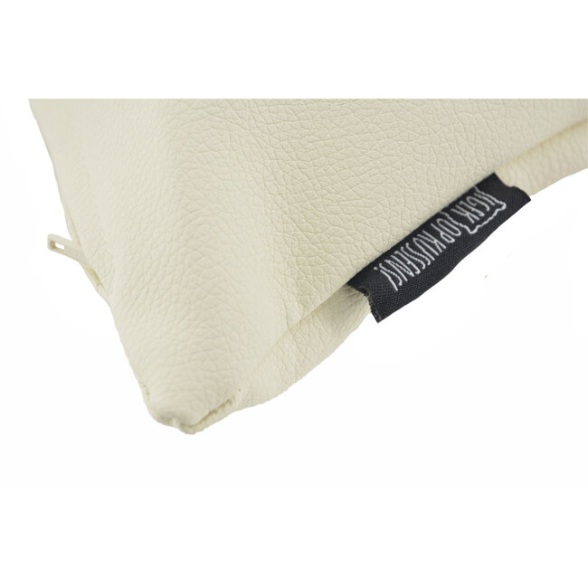 Arizona Creme Kussenhoes | 45x45 cm | PU Leder