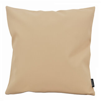 Gek op kussens! Arizona Beige Kissenbezug | 45x45 cm | PU - Leder