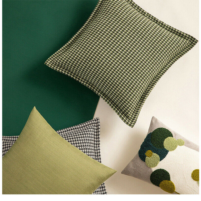 Valencia Green | 45 x 45 cm | Kussenhoes | Polyester