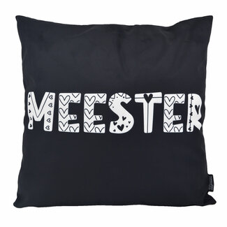 Gek op kussens! Bedankt MEESTER Kussenhoes | 45x45 cm | Katoen/Polyester