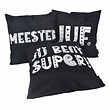 Bedankt MEESTER Kussenhoes | 45x45 cm | Katoen/Polyester