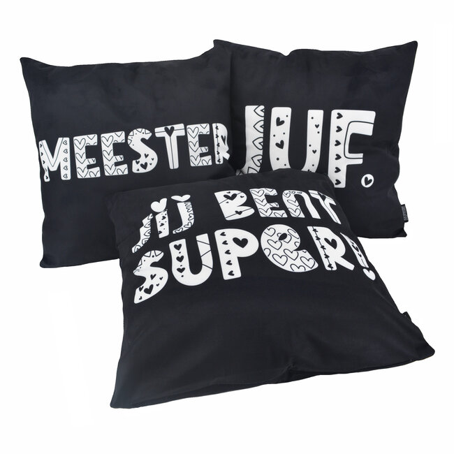 Danke LEHRER Kissenbezug | 45x45 cm | Baumwolle/Polyester