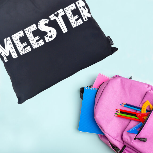 Bedankt MEESTER | 45 x 45 cm | Kussenhoes | Katoen/Polyester