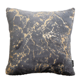 Gek op kussens! Marble Furry Grey | 45 x 45 cm | Kussenhoes | Polyester