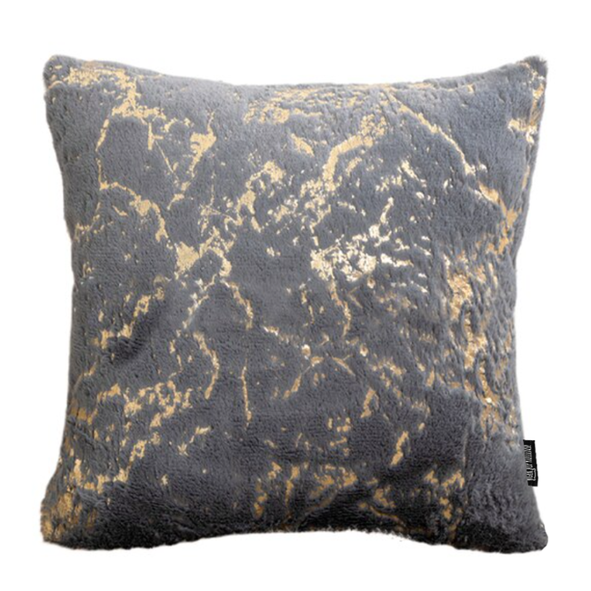 Marble Furry Grey | 45 x 45 cm | Kussenhoes | Polyester