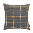 Grey/Orange Woven Kussenhoes | 45x45 cm | Polyester