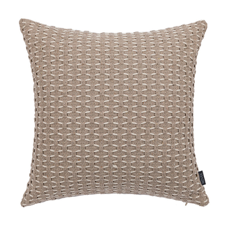 NOVÉE Taupe Woven Kussenhoes | 45x45 cm | Polyester