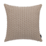 Taupe Woven Kissenbezug | 45x45 cm | Polyester