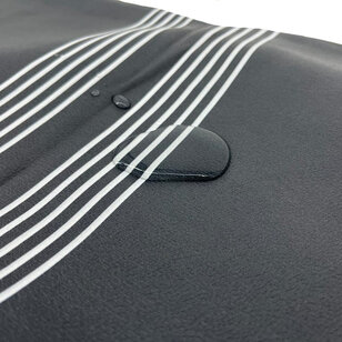 Schwarz/Weiß Rechthoek - Outdoor Kissenbezug | 30x50 cm | Polyester