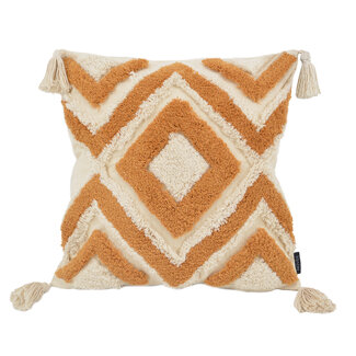 NOVÉE June Boho Terra Kissenbezug | 45x45 cm | Baumwolle