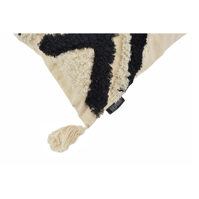 June Boho Black Kissenbezug | 45x45 cm | Baumwolle