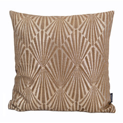 Art Deco Gold/Brown | 45 x 45 cm | Kussenhoes | Polyester