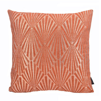 Art Deco Terra/Cognac | 45 x 45 cm | Kussenhoes | Polyester