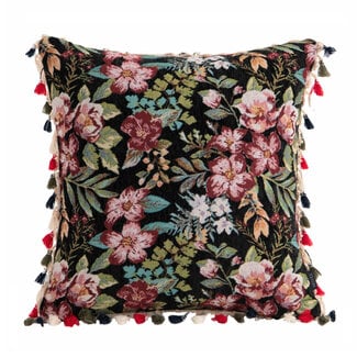 NOVÉE Fringe Vintage Flowers | 45 x 45 cm | Kussenhoes | Katoen/Polyester