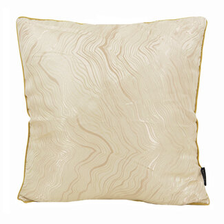 NOVÉE Zinzi Gold / Beige | 45 x 45 cm | Kussenhoes | Jacquard / Polyester