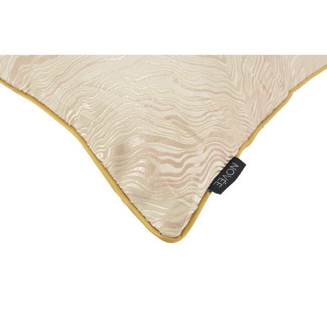 Zinzi Gold / Beige | 45 x 45 cm | Kussenhoes | Jacquard / Polyester