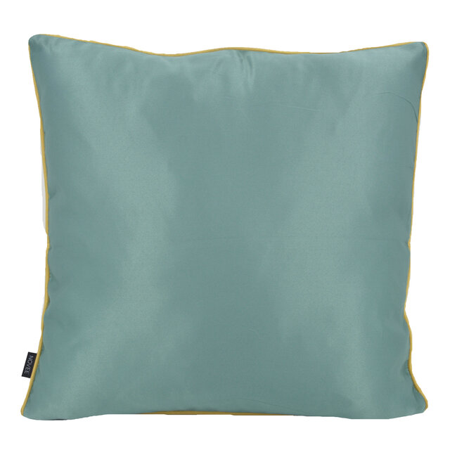 Zinzi Gold / Green | 45 x 45 cm | Kussenhoes | Jacquard / Polyester