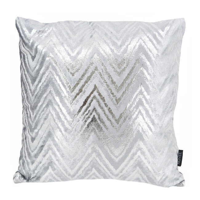 Velvet Glossy Zita Zilver | 45 x 45 cm | Kussenhoes | Polyester