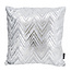 NOVÉE Velvet Glossy Zita Zilver | 45 x 45 cm | Kussenhoes | Polyester