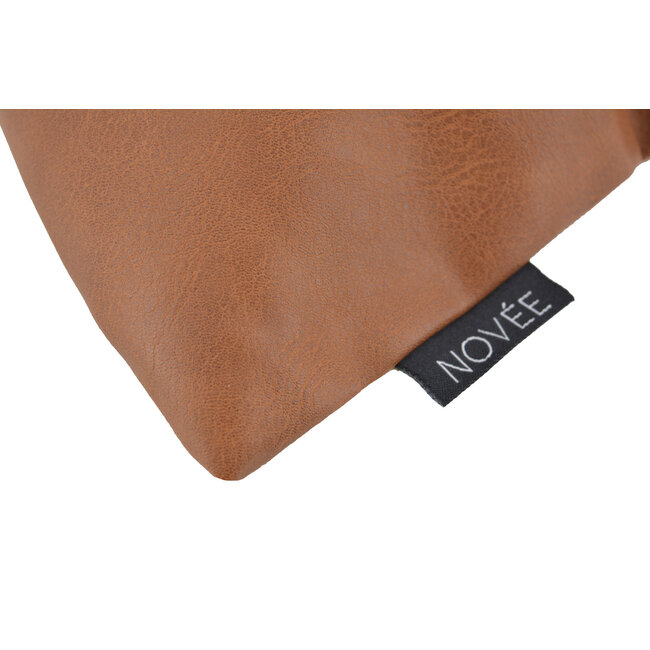 Vida Nova #2 Kussenhoes | 45x45 cm | Katoen/PU Leder