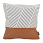 Vida Nova #2 Kussenhoes | 45x45 cm | Katoen/PU Leder