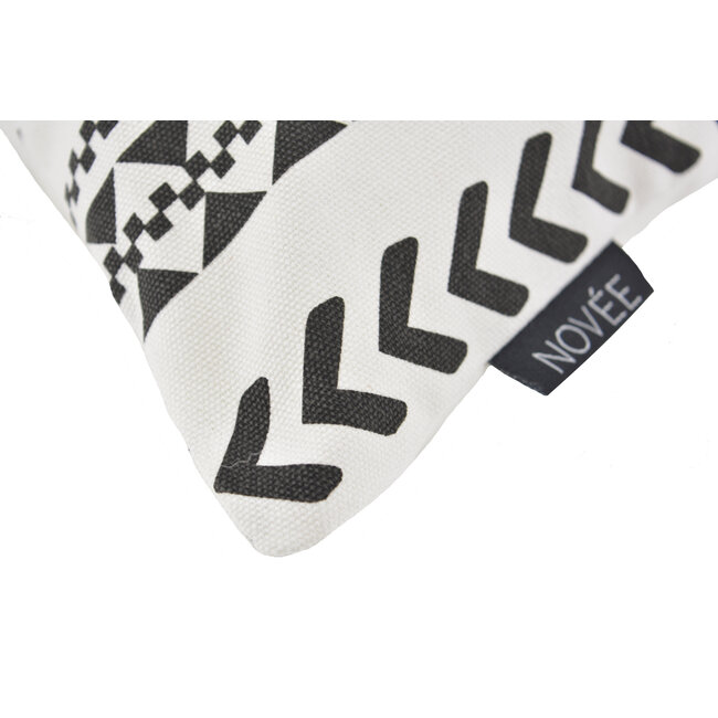 Vida Nova #4 | 45 x 45 cm | Kussenhoes | Katoen / PU Leder