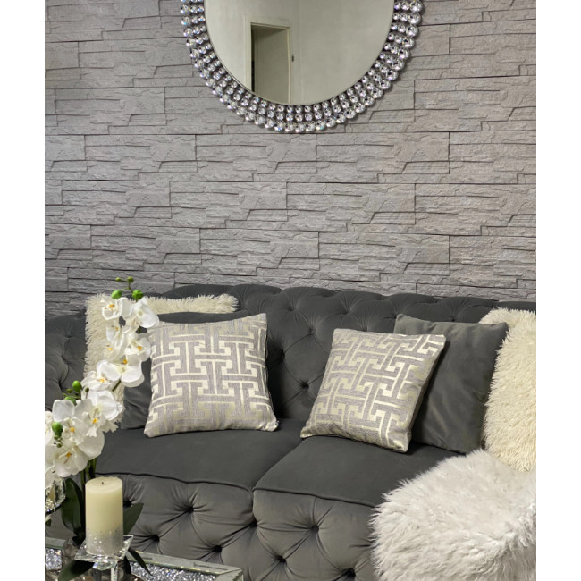 Antique Gold Chenille | 45 x 45 cm | Kussenhoes | Polyester