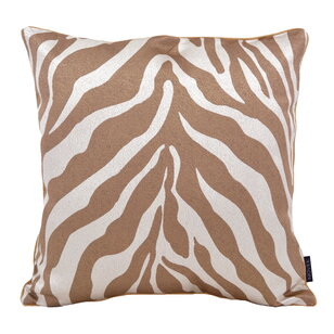 Brown Zebra Kussenhoes | 45x45 cm | Jacquard/Polyester