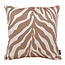 NOVÉE Brown Zebra Kissenbezug | 45x45 cm | Jacquard/Polyester