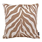 Brown Zebra Kussenhoes | 45x45 cm | Jacquard/Polyester