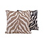 Brown Zebra | 45 x 45 cm | Kussenhoes | Jacquard/Polyester