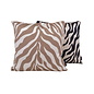 Brown Zebra Kussenhoes | 45x45 cm | Jacquard/Polyester