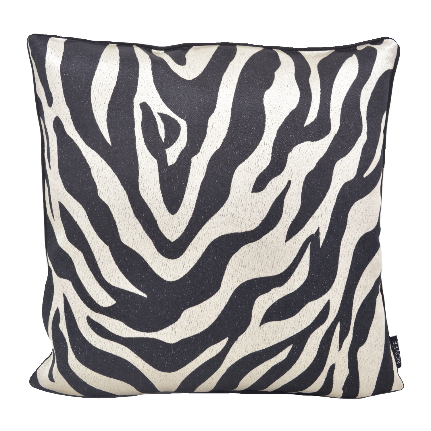 Bijdragen kans elkaar Black & Ivory Zebra | 45 x 45 cm | Kussenhoes | Jacquard/Polyester | Gek op  kussens!