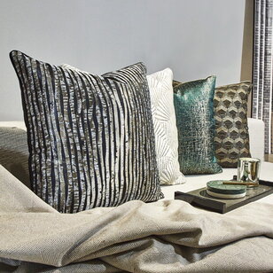 Silver Lines Kissenbezug | 45x45 cm | Jacquard/Polyester