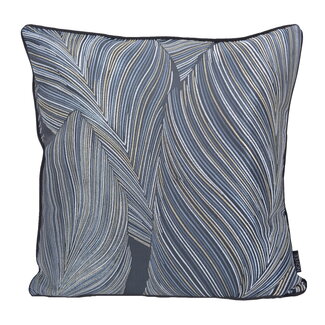 NOVÉE Midnight Leaves Kissenbezug | 45x45 cm | Jacquard/Polyester