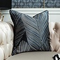 Midnight Leaves Kussenhoes | 45x45 cm | Jacquard/Polyester