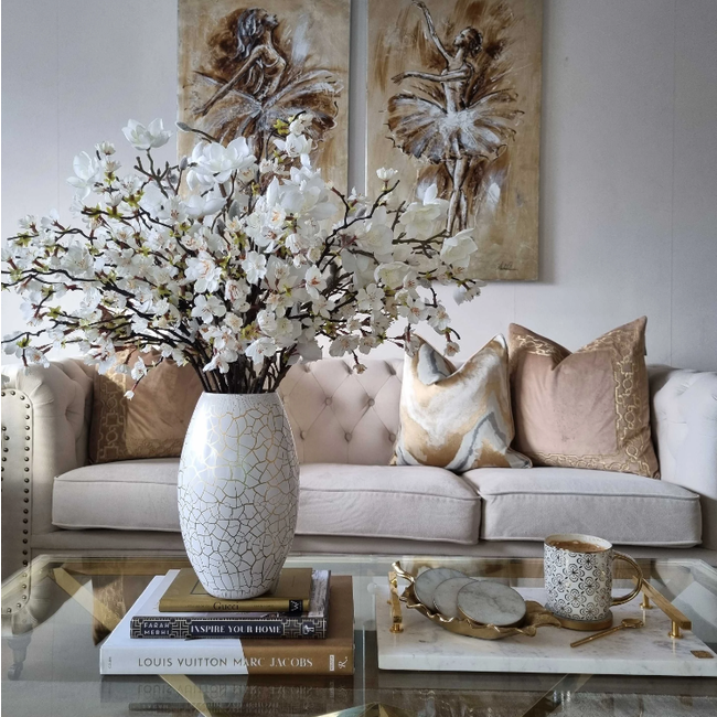 Golden Wave | 45 x 45 cm | Kussenhoes | Jacquard/Polyester