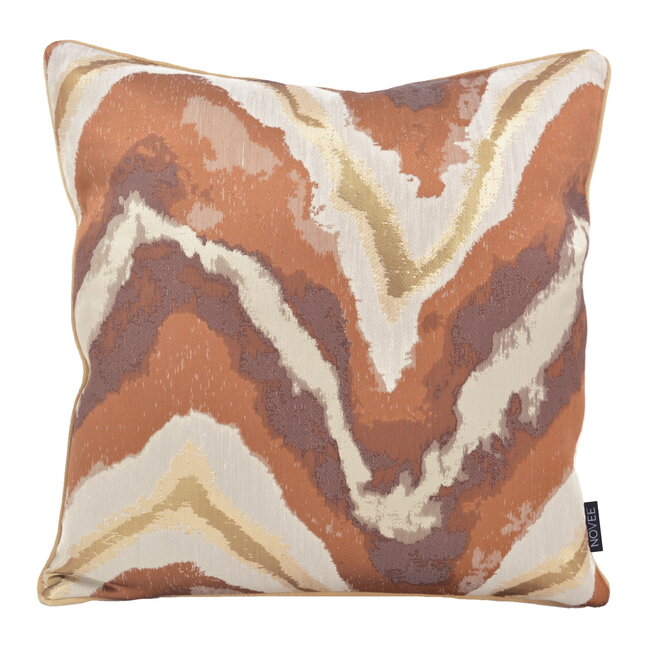 Copper Wave | 45 x 45 cm | Kussenhoes | Jacquard/Polyester