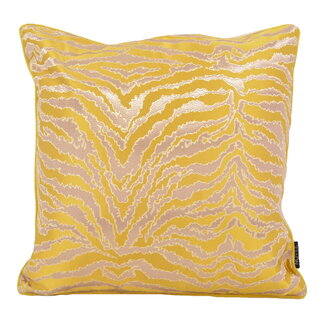 NOVÉE Yellow Tiger | 45 x 45 cm | Kussenhoes | Jacquard/Polyester