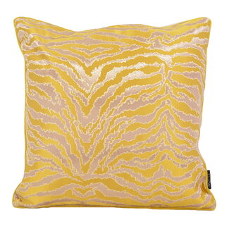NOVÉE Yellow Tiger Kussenhoes | 45x45 cm | Jacquard/Polyester