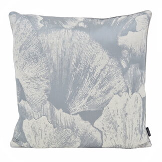 NOVÉE Ginkgo Silver Kissenbezug | 45x45 cm | Jacquard/Polyester
