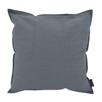 NOVÉE Washed Linen Dark Grey | 45 x 45 cm | Kussenhoes | Katoen/Linnen