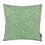 Gek op kussens! Velvet Green Flower | 45 x 45 cm | Kussenhoes | Velvet/Polyester