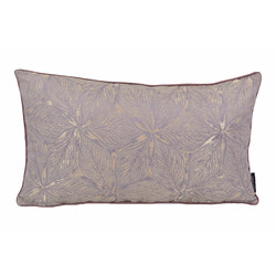 Velvet Purple Flower | 30 x 50 cm | Kussenhoes | Velvet/Polyester