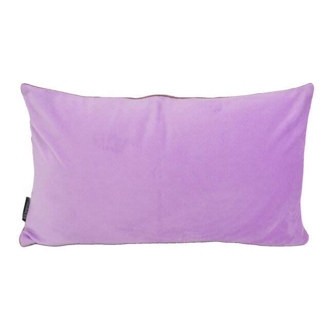 Velvet Purple Flower | 30 x 50 cm | Kussenhoes | Velvet/Polyester
